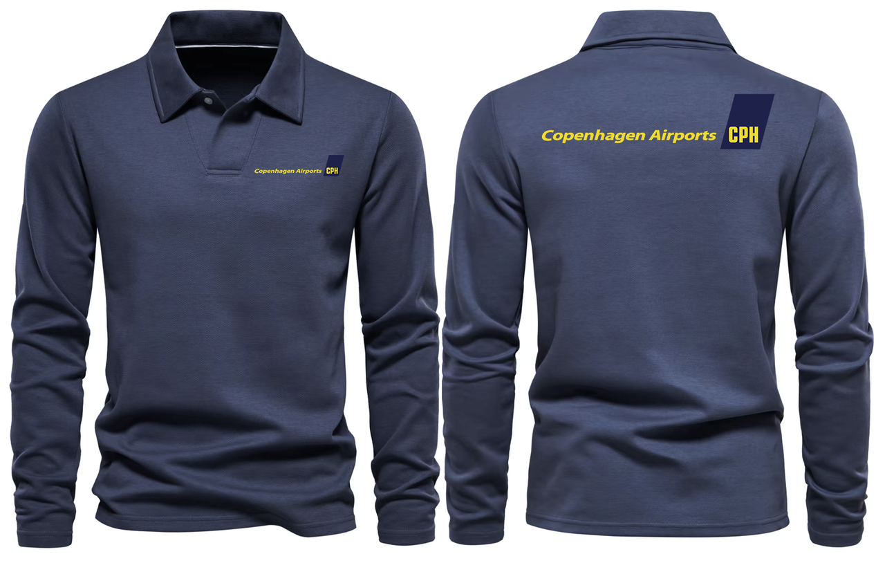 CPH AIRPORT LONG SLEEVE  POLO
