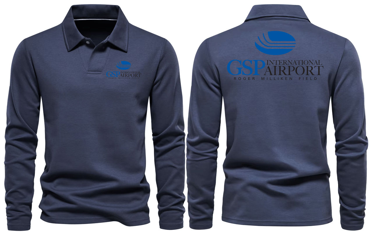 AER GSP AIRPORT LONG SLEEVE  POLO