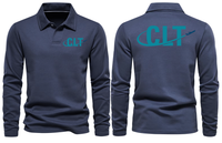 Thumbnail for AIR CLT AIRPORT LONG SLEEVE  POLO