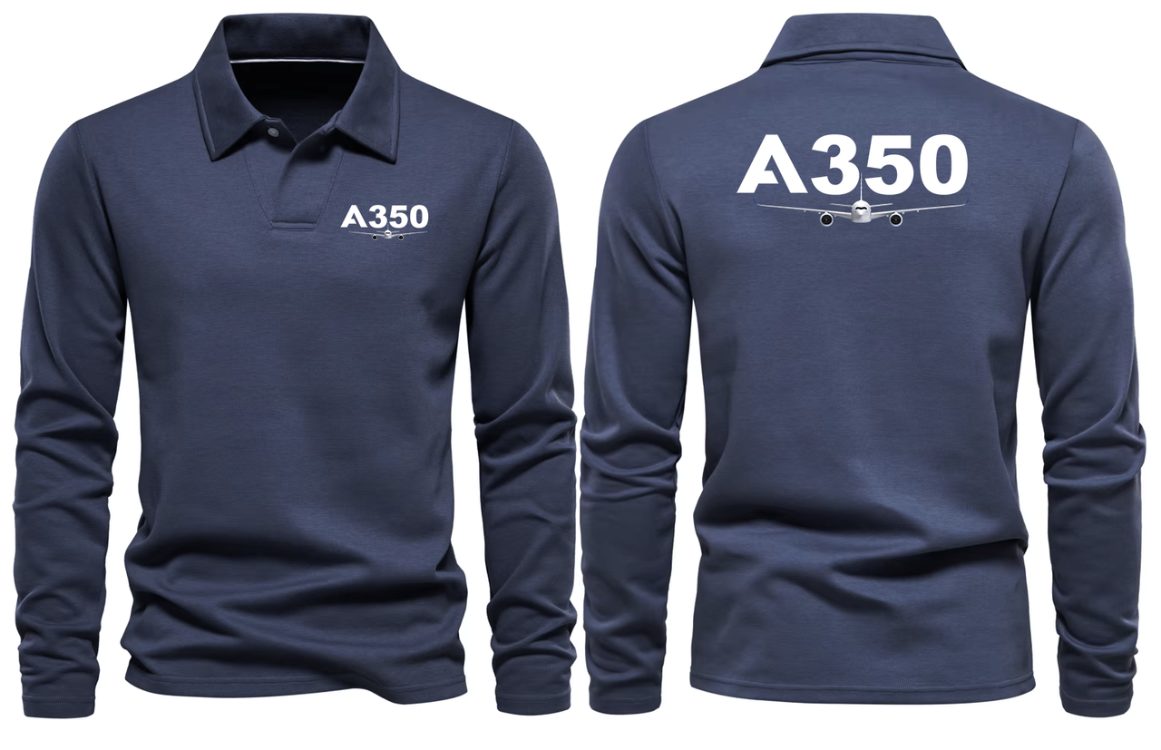 AIRBUS A350   LONG SLEEVE  POLO