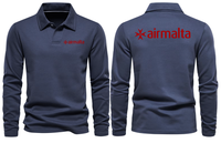 Thumbnail for AIR MALTA LONG SLEEVE  POLO