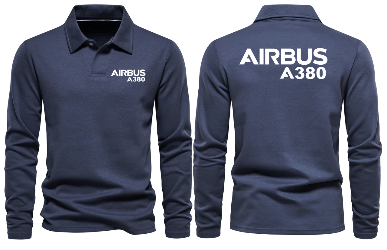 AIRBUS A380 LONG SLEEVE  POLO