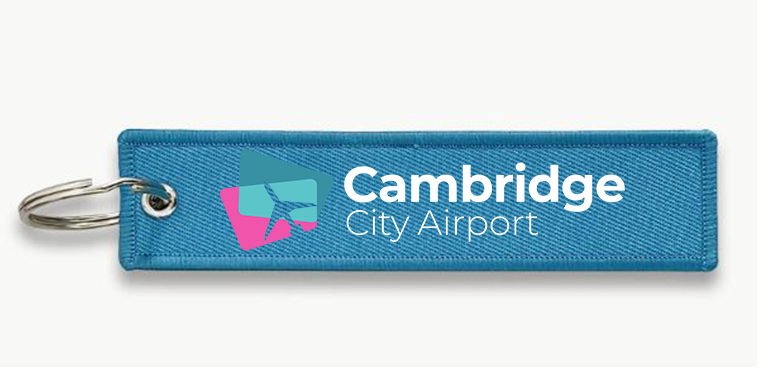 CAMBRIDGE AIRPORT KEY CHAIN