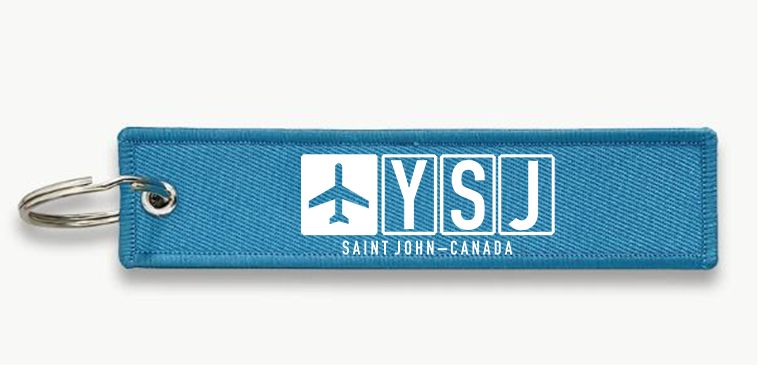 YSJ AIRPORT KEY CHAIN