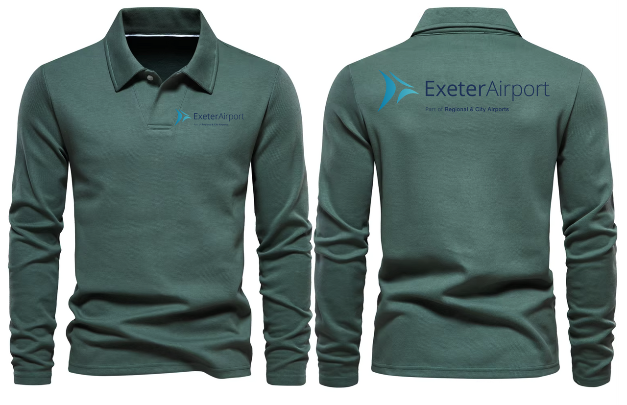AER EXETER AIRPORT LONG SLEEVE  POLO