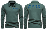 Thumbnail for GATWICK AIRPORT LONG SLEEVE  POLO