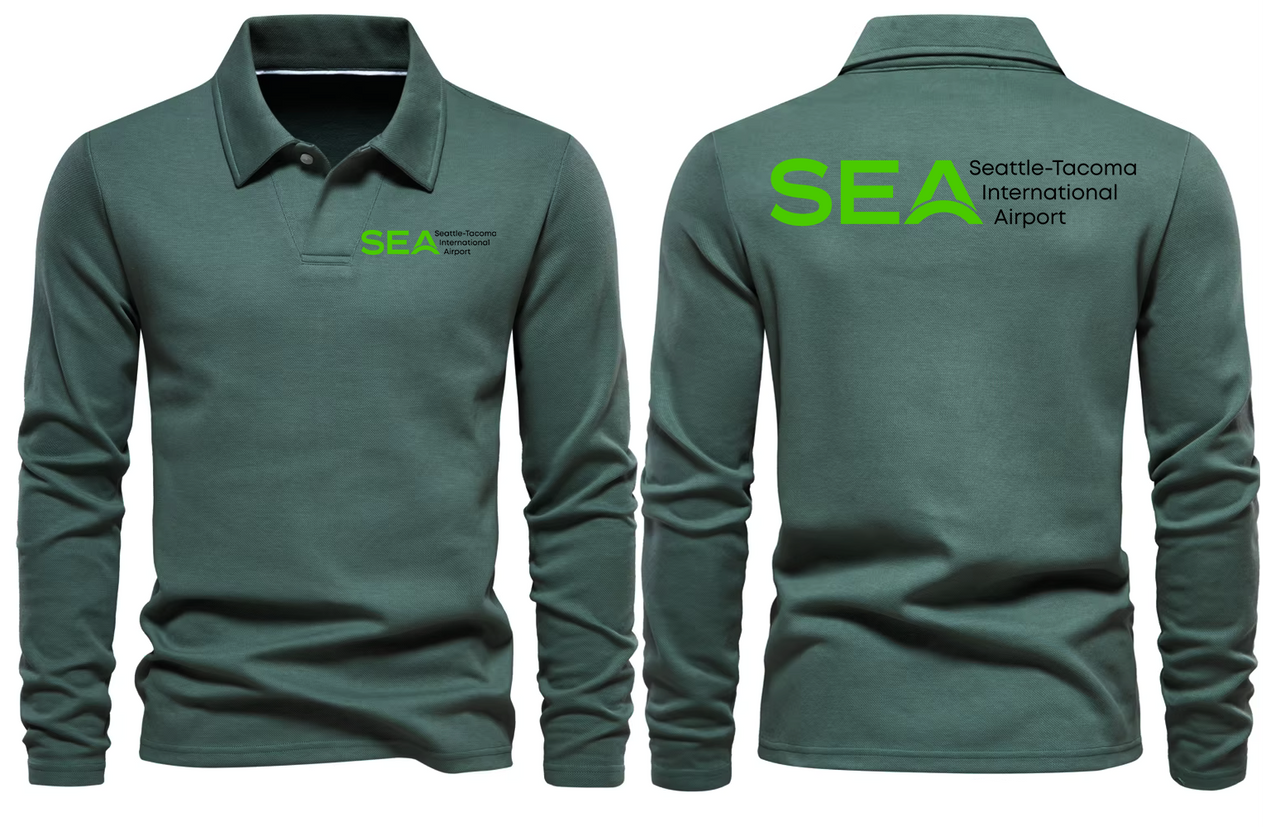 AER SEA AIRPORT LONG SLEEVE  POLO
