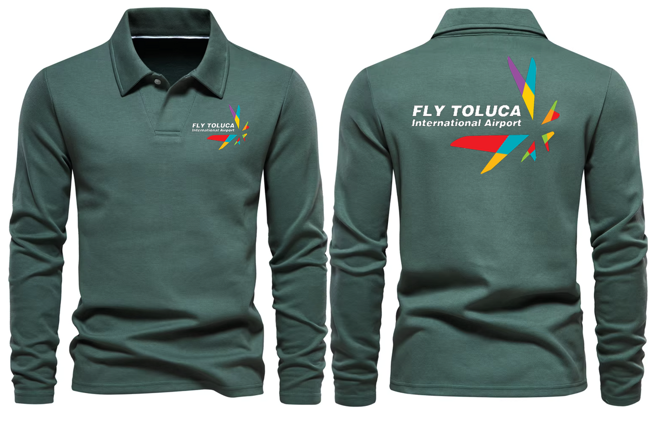 FLY TOLUCA AIRPORT LONG SLEEVE  POLO