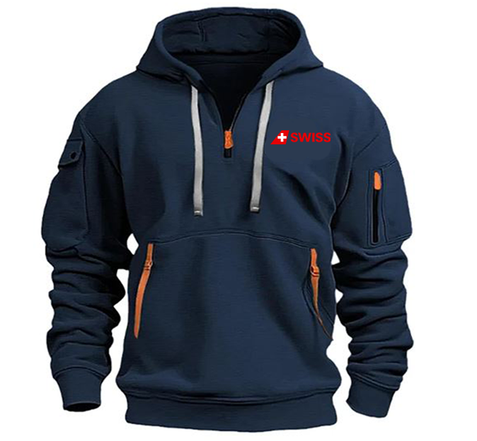 SWISS AIRWAYS HOODED JACKET PULLOVER