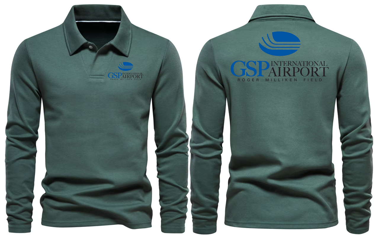 AER GSP AIRPORT LONG SLEEVE  POLO