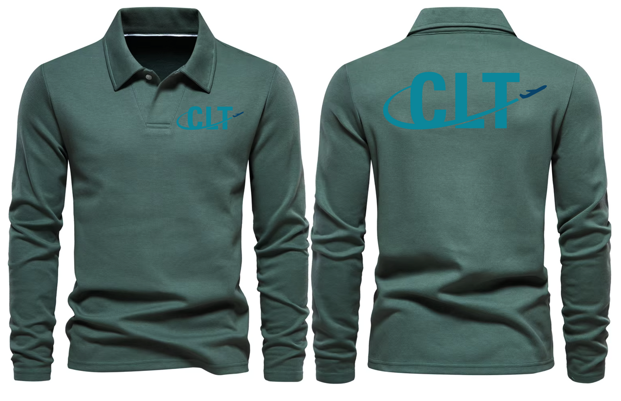 AIR CLT AIRPORT LONG SLEEVE  POLO