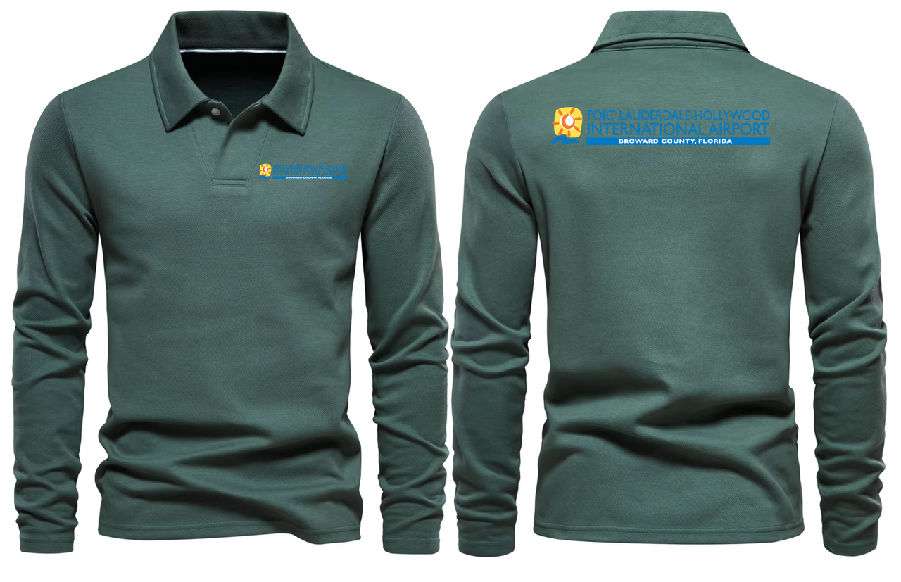 FORT INTERNATIONAL AIRPORT LONG SLEEVE  POLO