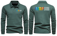 Thumbnail for AMP AIRPORT LONG SLEEVE  POLO