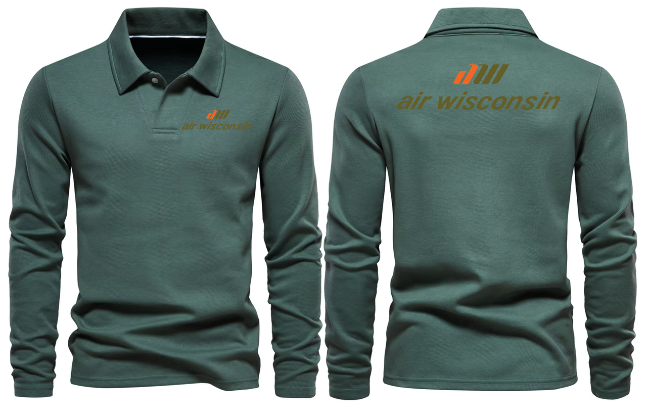AIR WISCONSIN LONG SLEEVE  POLO 1