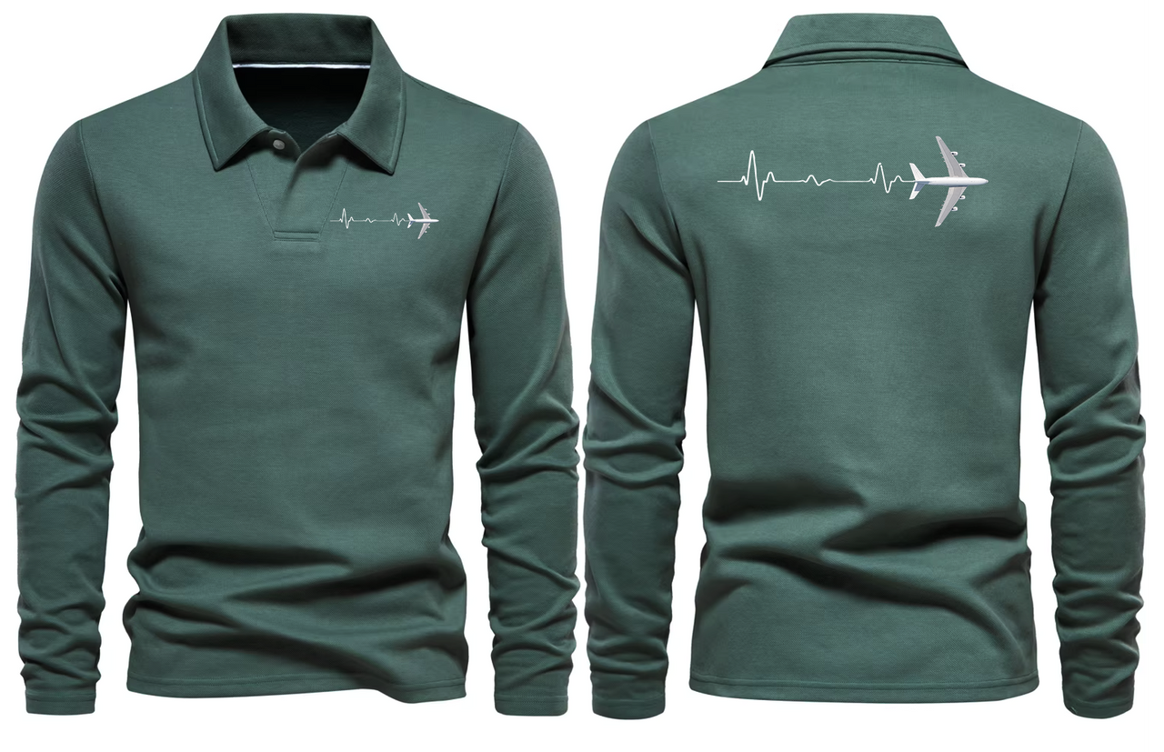 AIRBUS A380 LONG SLEEVE  POLO