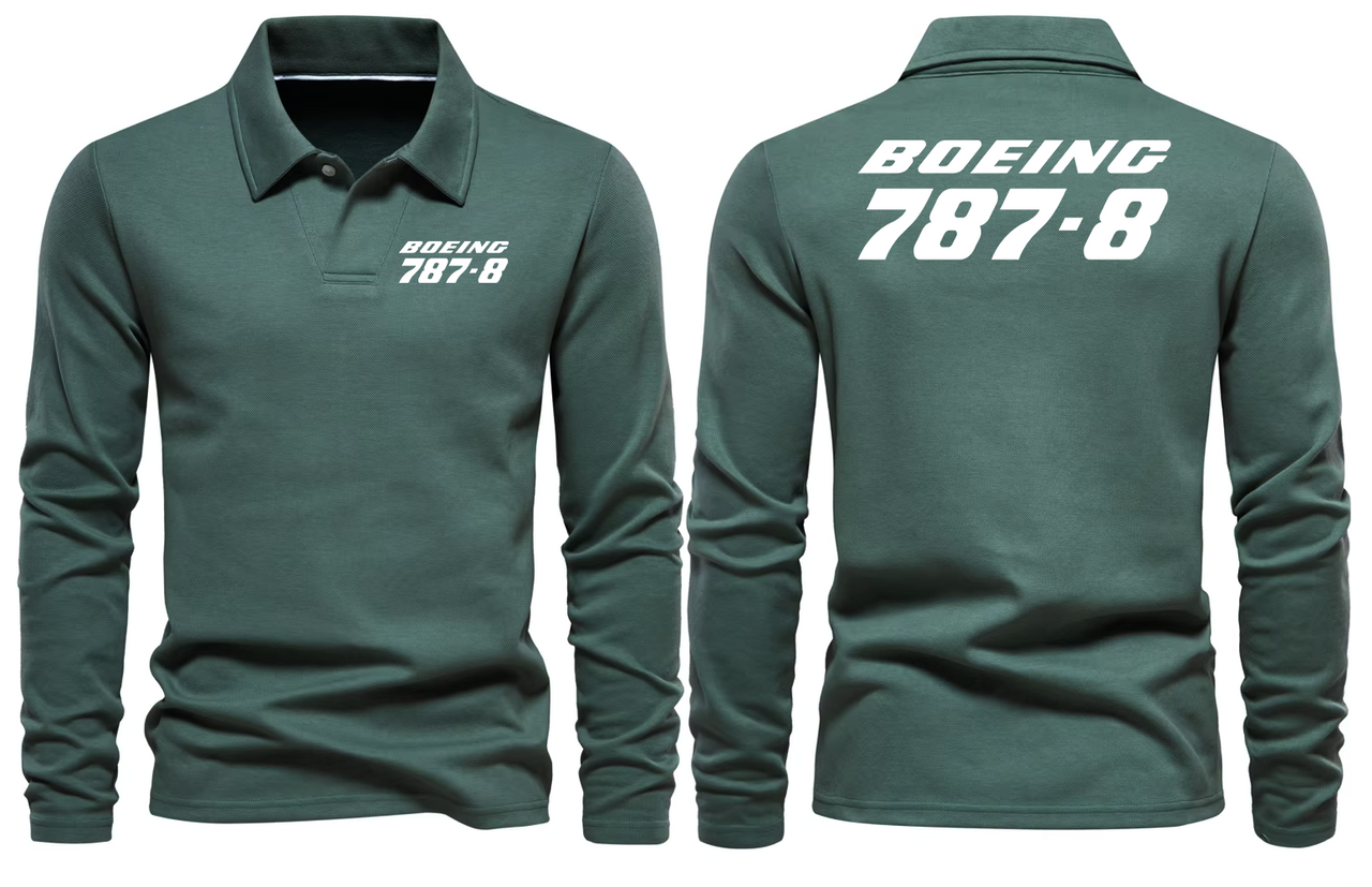 BOEING 787-8  LONG SLEEVE  POLO