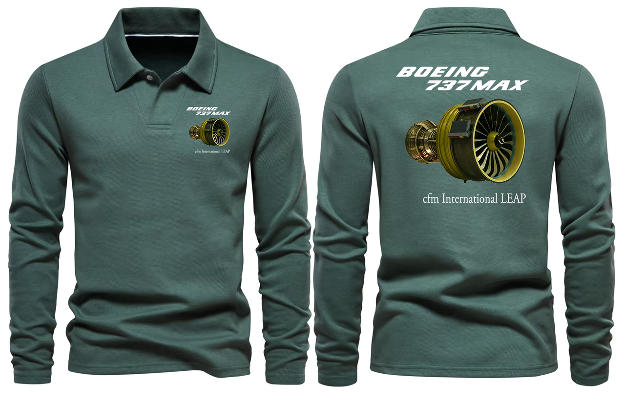 BOEING 737 MAX CFM LONG SLEEVE  POLO