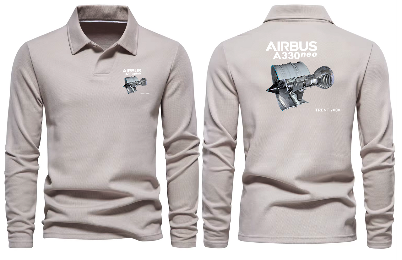 AIRBUS A330 NEW TRENT 7000 LONG SLEEVE  POLO