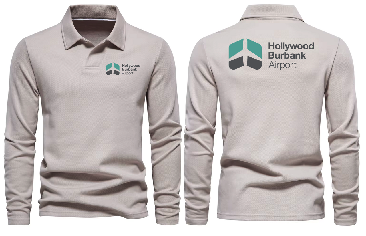 BURBANK AIRPORT LONG SLEEVE  POLO