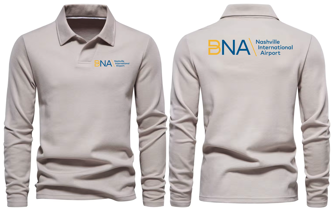 BNA AIRPORT LONG SLEEVE  POLO