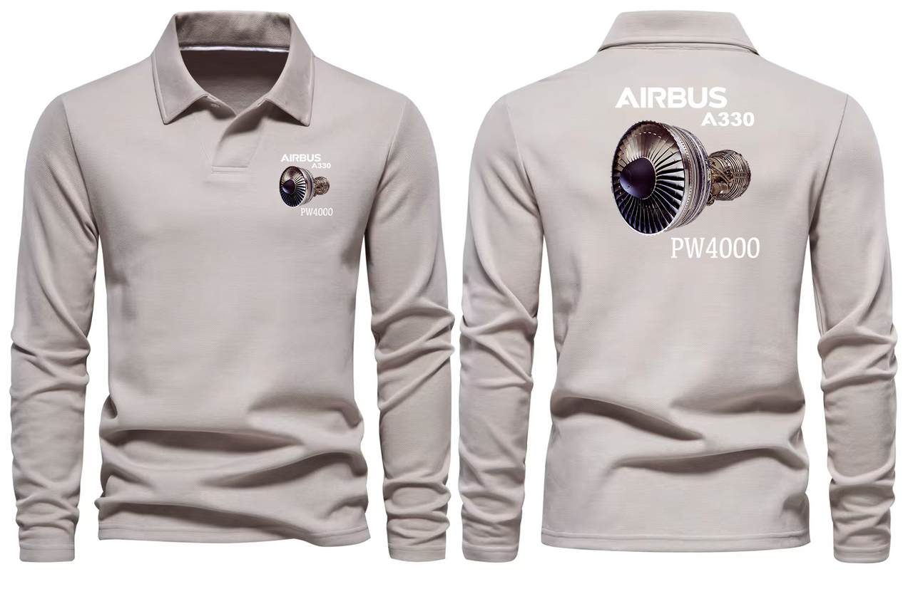 AIRBUS A330 PW 4000 LONG SLEEVE  POLO