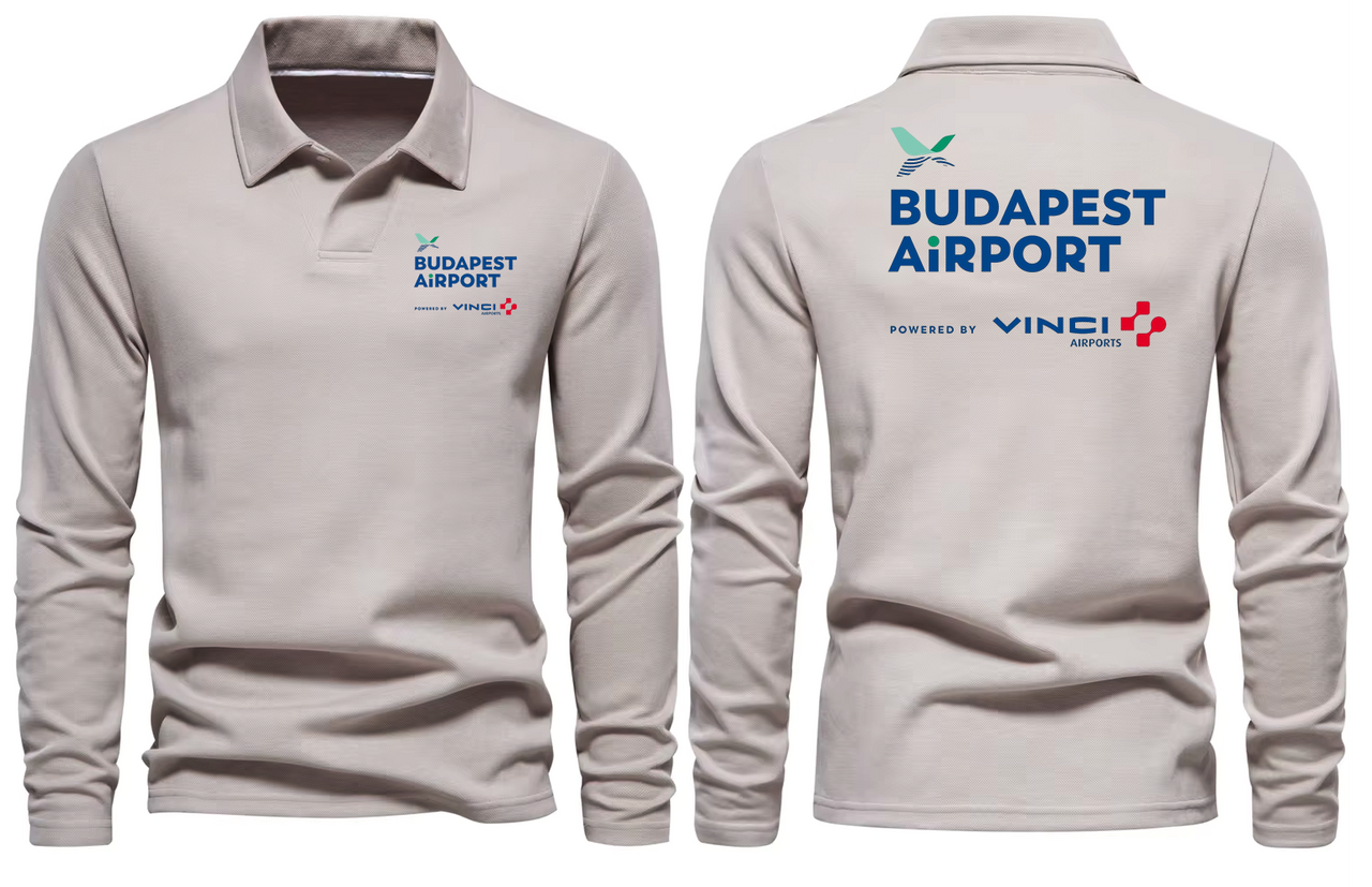 BUDAPEST AIRPORT LONG SLEEVE  POLO