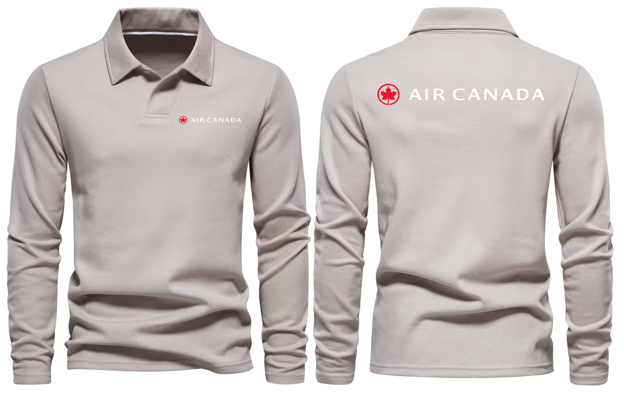 CANADA AIRLINES LONG SLEEVE  POLO