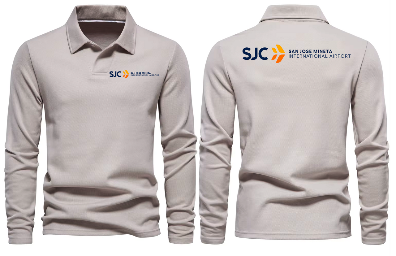 SJC AIRPORT LONG SLEEVE  POLO