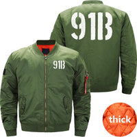 Thumbnail for 91B WHEELED VEHICLE MECHANIC ARMY MOS AIT GRAD BOMBER FLIGHT AVIATOR JACKET - PILOTSX