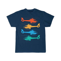Thumbnail for Retro Sunset Helicopter T-SHIRT A V 8 R