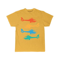 Thumbnail for Retro Sunset Helicopter T-SHIRT A V 8 R