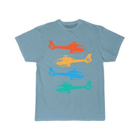Thumbnail for Retro Sunset Helicopter T-SHIRT A V 8 R