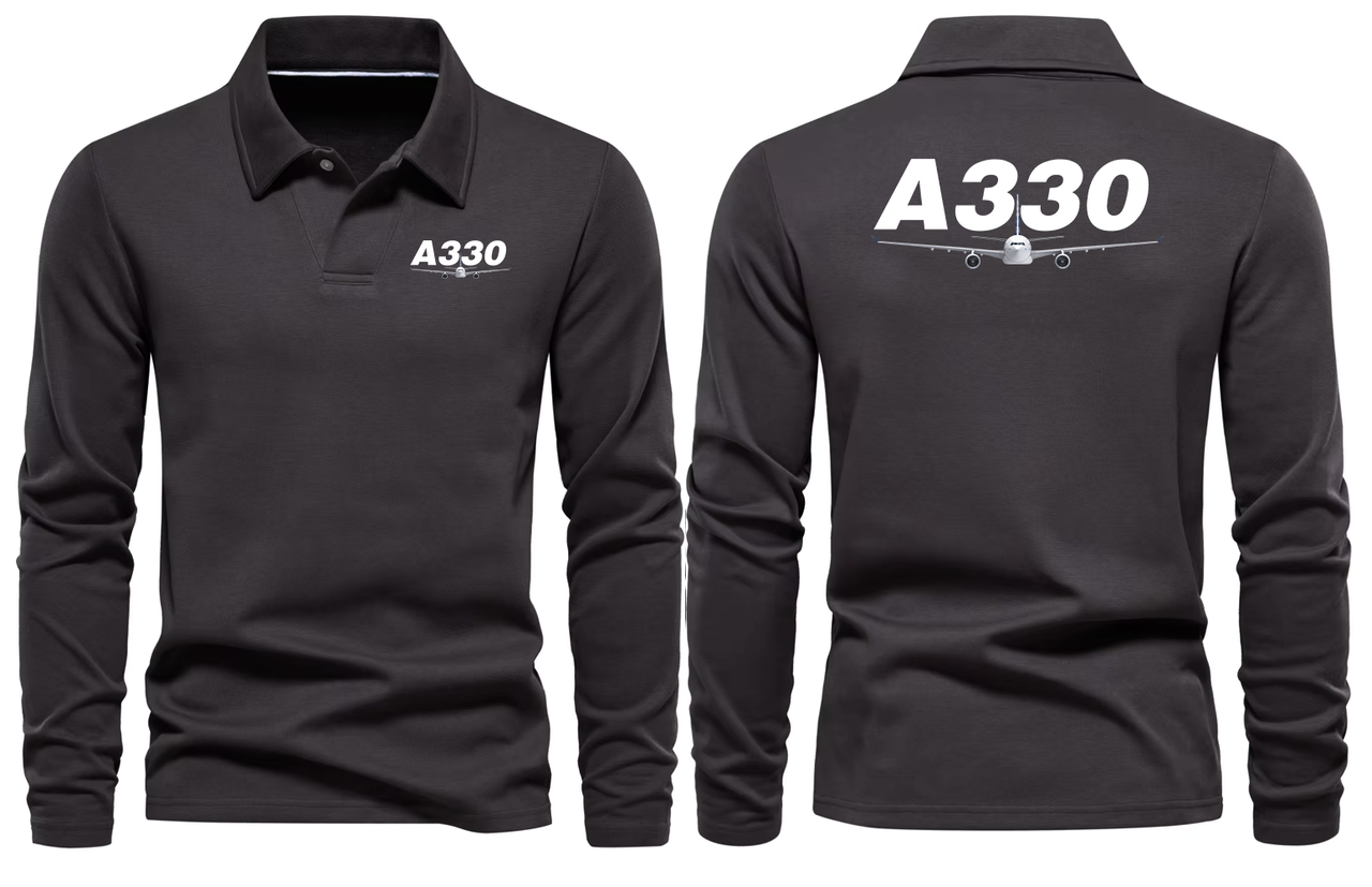AIRBUS A330 LONG SLEEVE  POLO