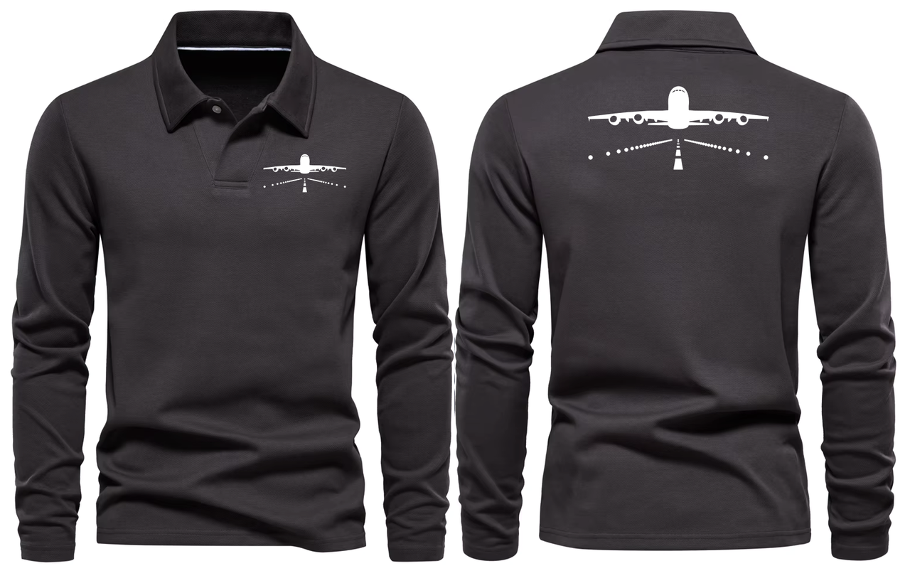 AIRBUS A380 LONG SLEEVE  POLO