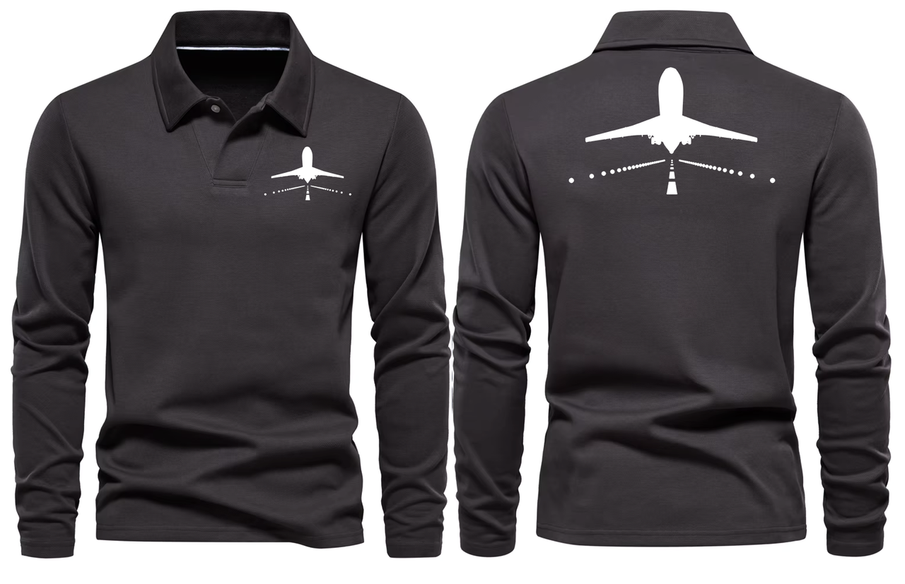BOEING 717 LONG SLEEVE  POLO