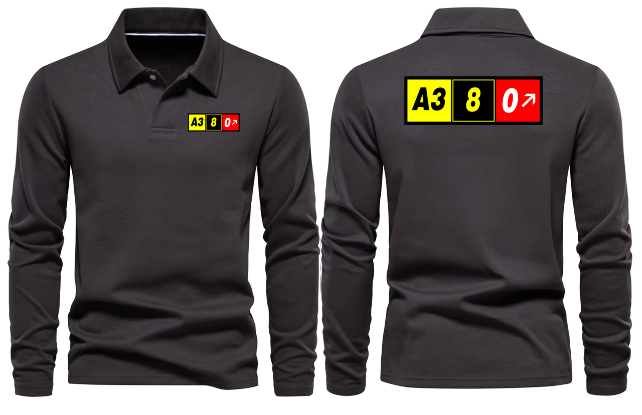 AIRBUS A380 LONG SLEEVE  POLO