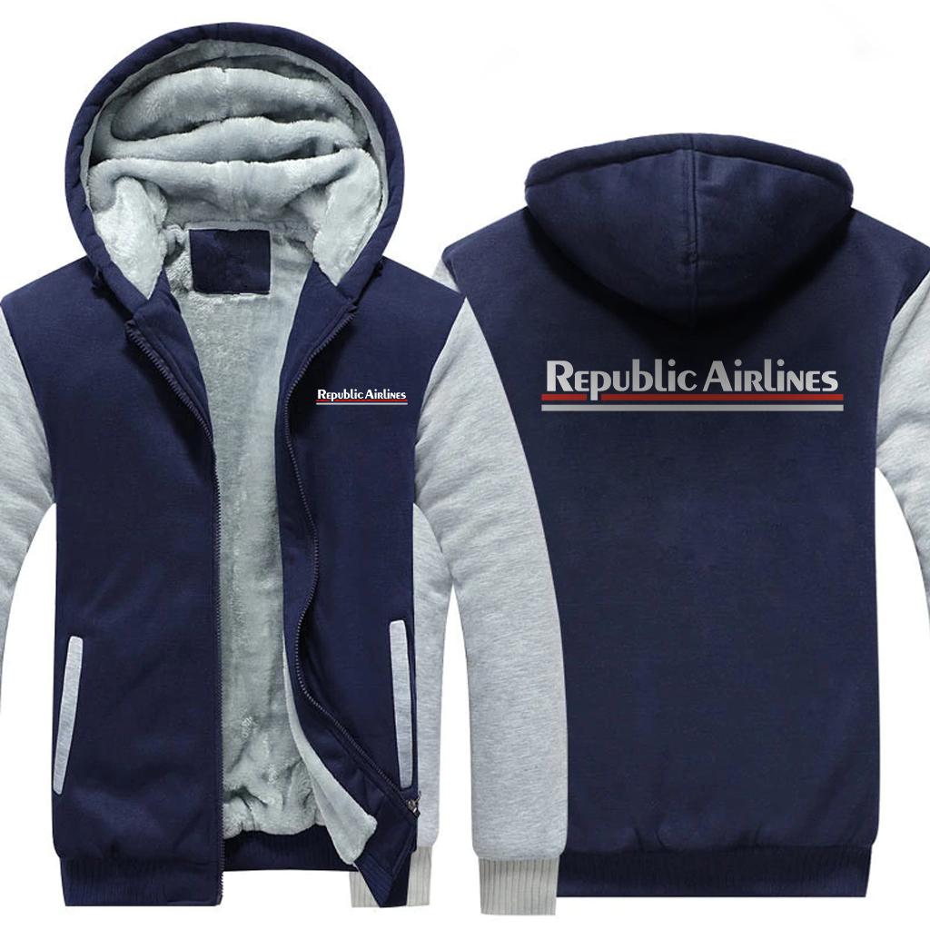 REPUBLIC AIRLINES  JACKETS FLEECE SWEATSHIRT