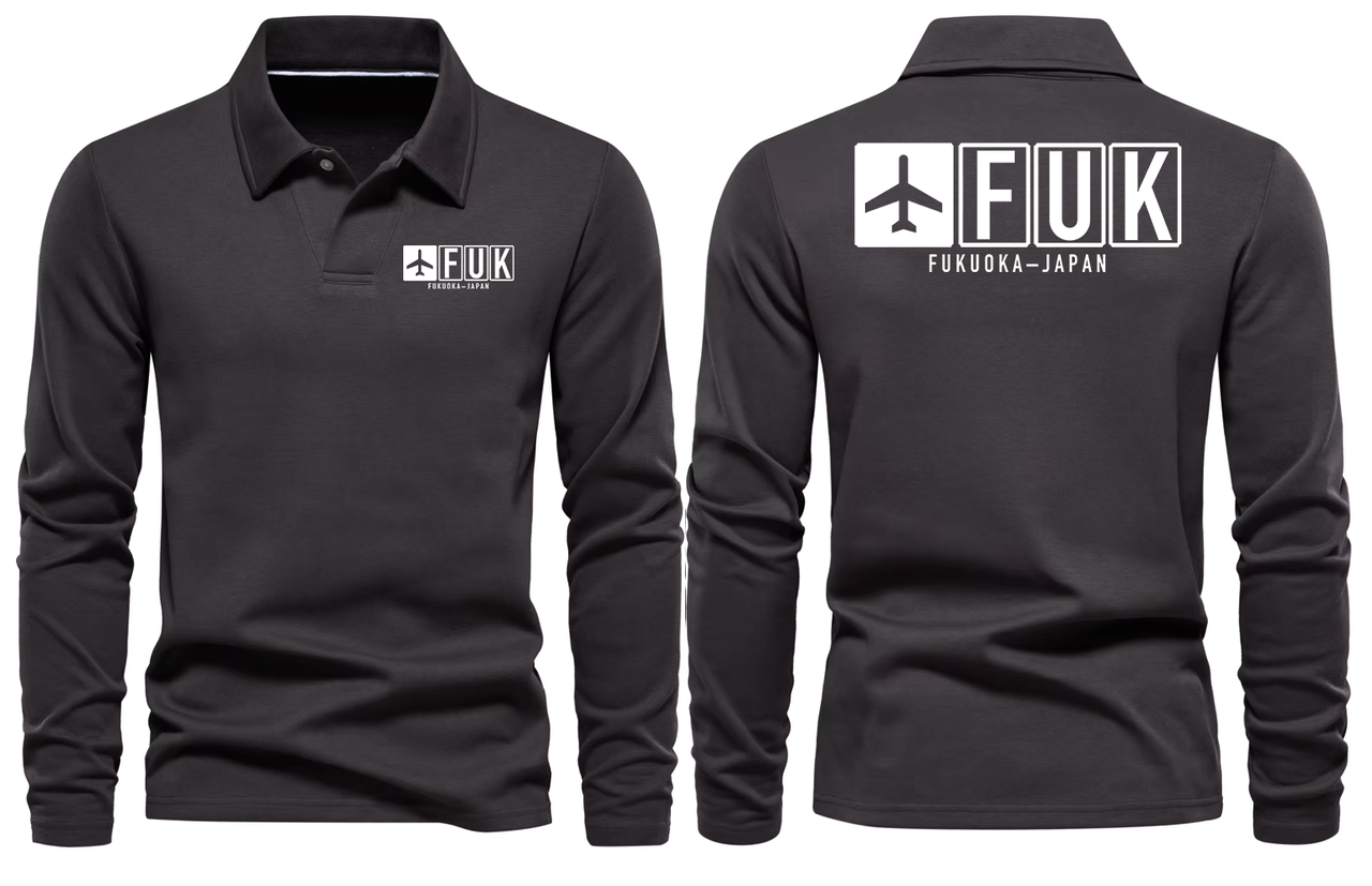 FUK AIRPORT LONG SLEEVE POLO