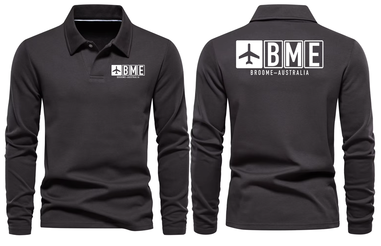 BME AIRPORT LONG SLEEVE POLO
