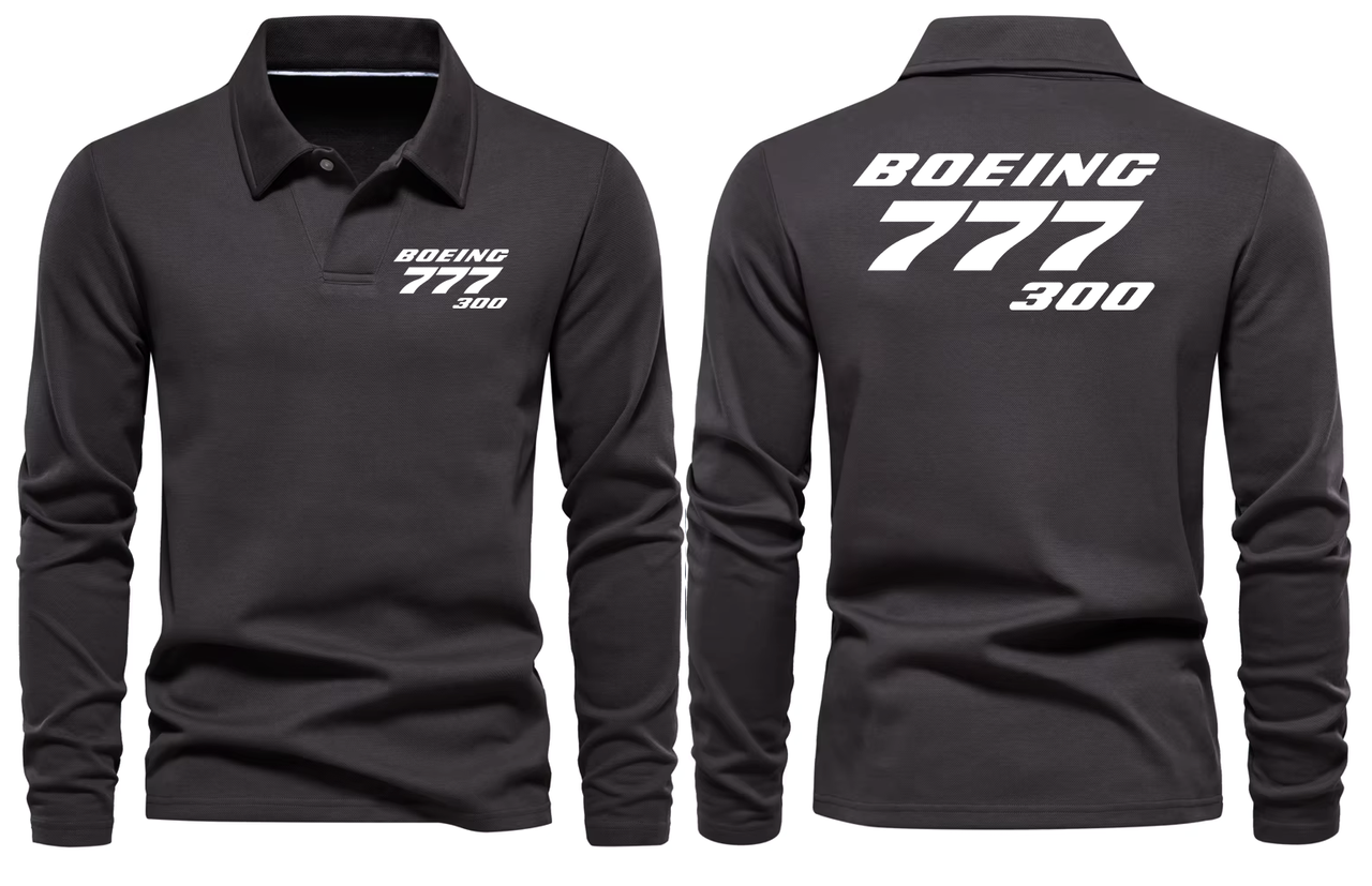 BOEING 777 - 200ER LONG SLEEVE  POLO