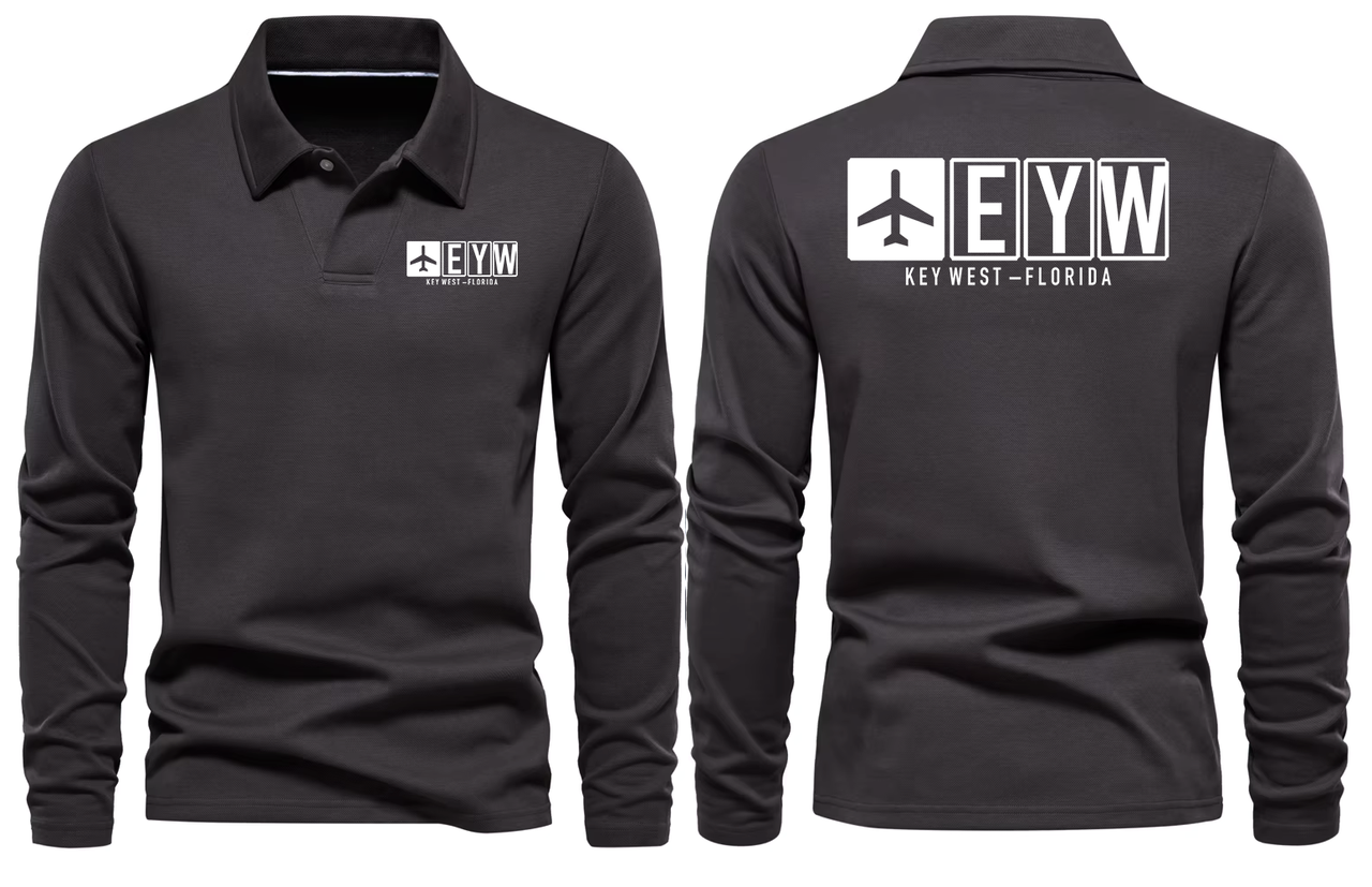 EYW AIRPORT LONG SLEEVE POLO