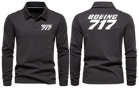 Thumbnail for BOEING 717 LOGO LONG SLEEVE  POLO