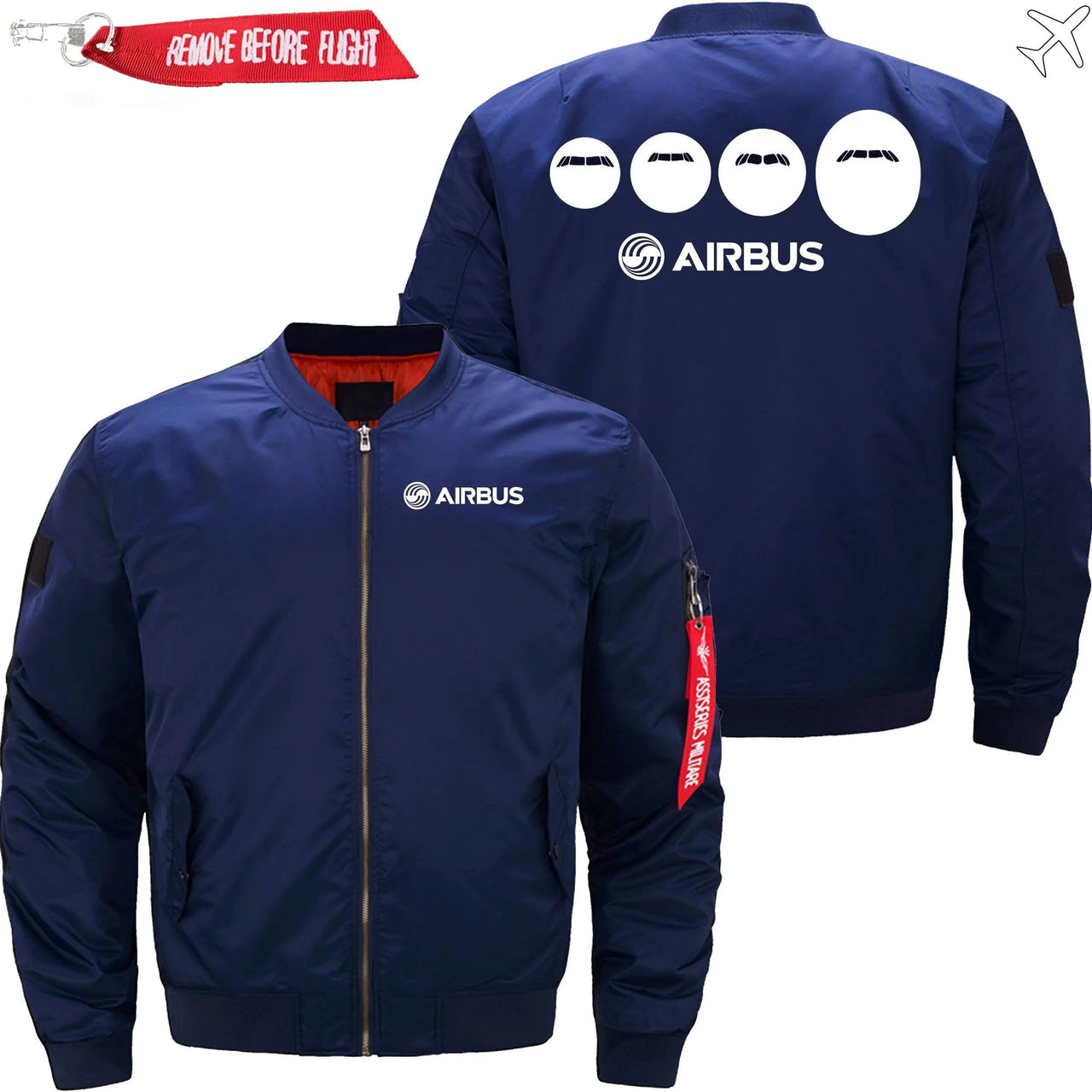 AIRBUS  FAMILY Ma-1 Bomber Jacket Flight Jacket Aviator Jacket THE AV8R