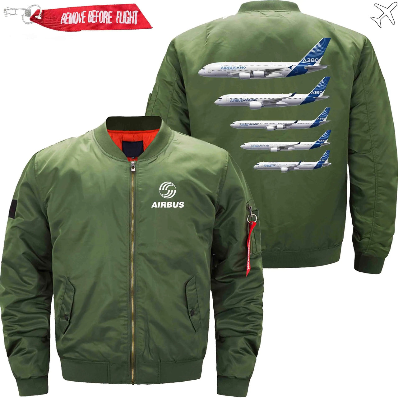 AIRBUS  FAMILY Ma-1 Bomber Jacket Flight Jacket Aviator Jacket THE AV8R