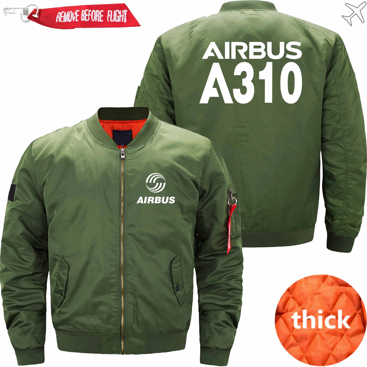 AIRBUS A310 Ma-1 Bomber Jacket Flight Jacket Aviator Jacket THE AV8R