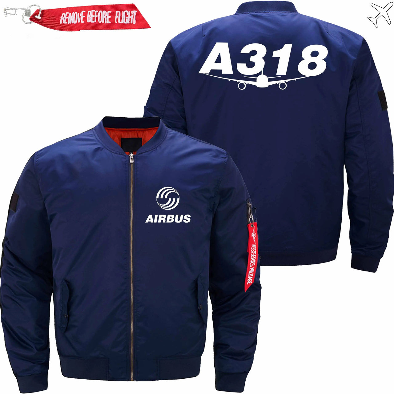 AIRBUS A318 Ma-1 Bomber Jacket Flight Jacket Aviator Jacket THE AV8R