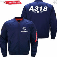 Thumbnail for AIRBUS A318 Ma-1 Bomber Jacket Flight Jacket Aviator Jacket THE AV8R