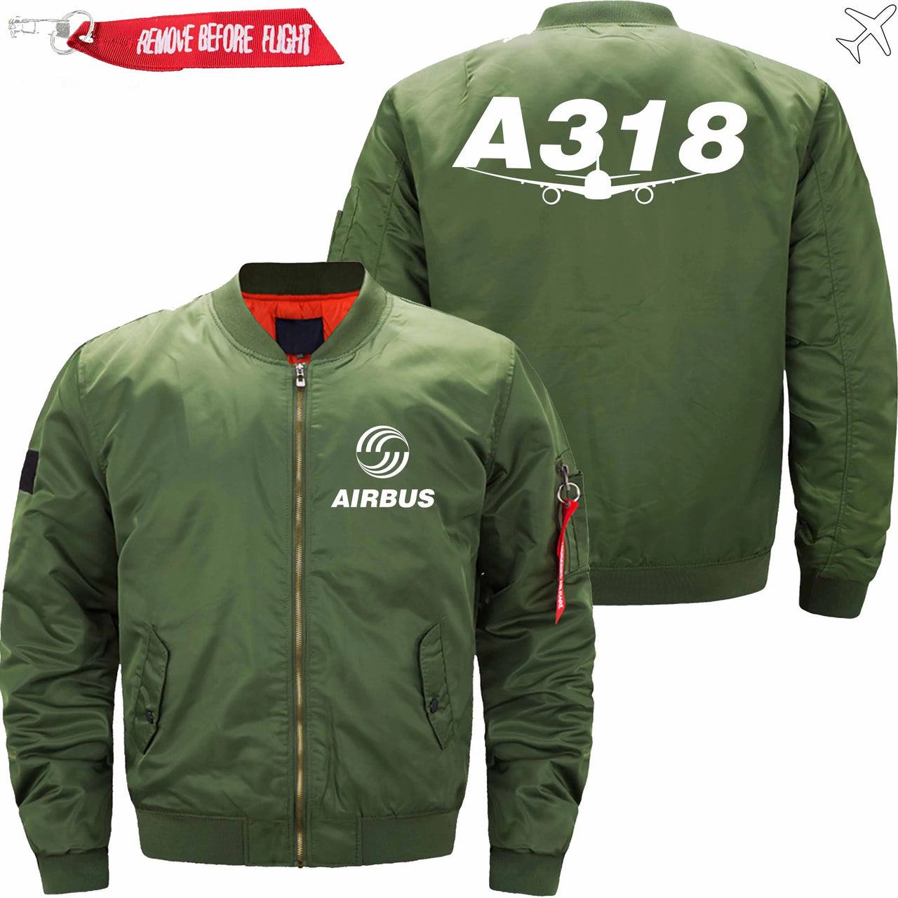 AIRBUS A318 Ma-1 Bomber Jacket Flight Jacket Aviator Jacket THE AV8R