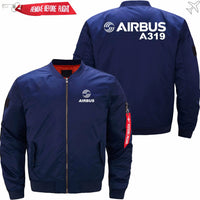 Thumbnail for AIRBUS A319 Ma-1 Bomber Jacket Flight Jacket Aviator Jacket THE AV8R