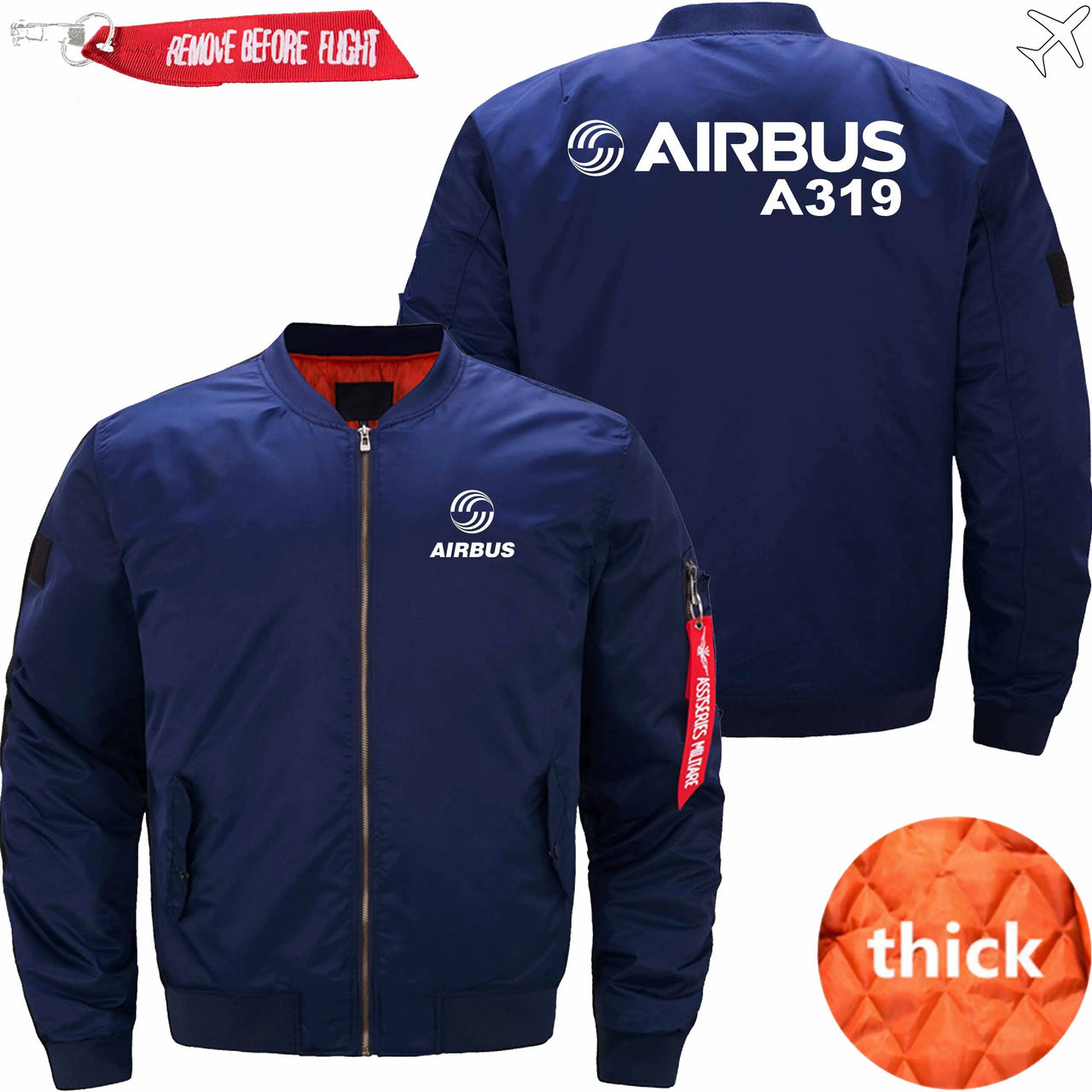 AIRBUS A319 Ma-1 Bomber Jacket Flight Jacket Aviator Jacket THE AV8R